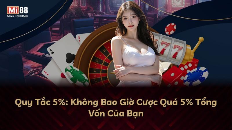 Quy Tắc 5%: Không Bao Giờ Cược Quá 5% Tổng Vốn Của Bạn